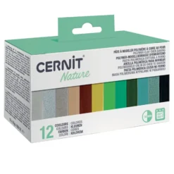 Cernit Polymerleire – Sett med 12x25g – Nature