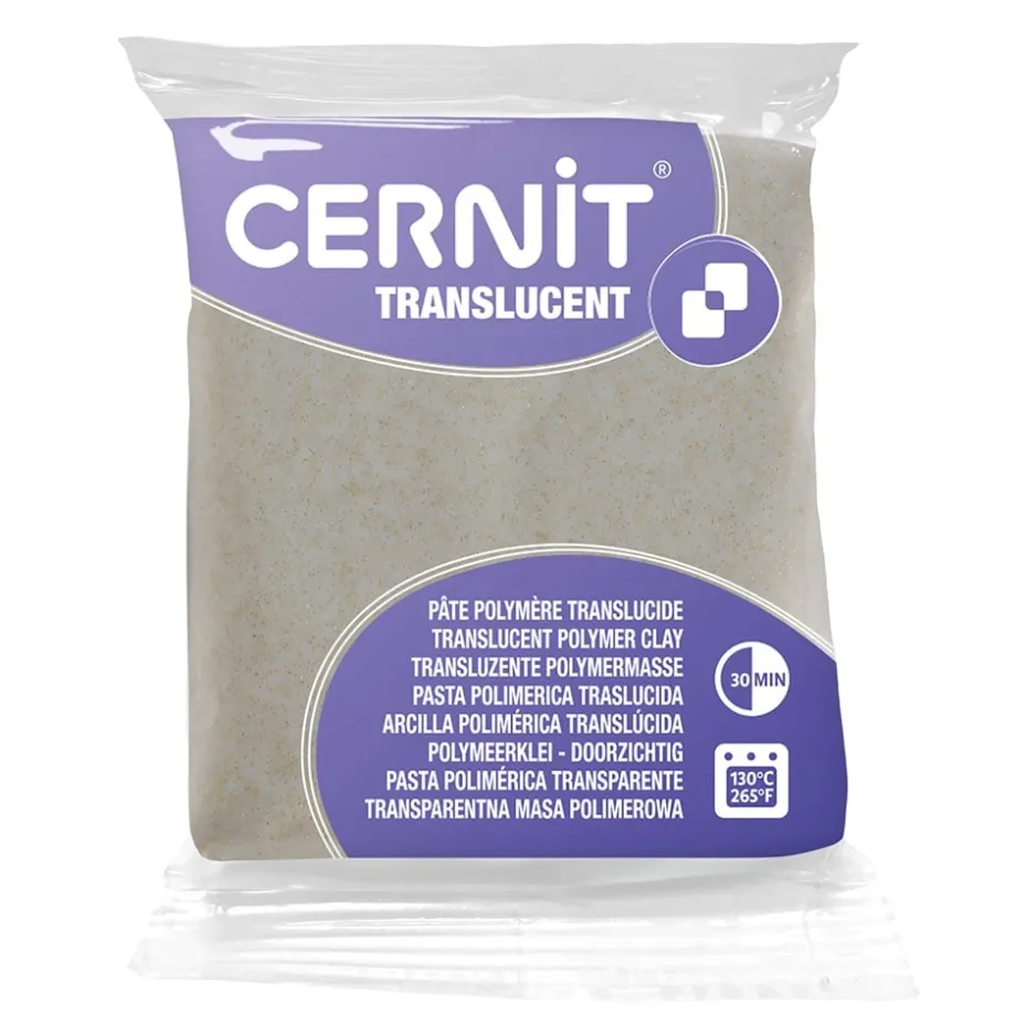 Cernit Polymerleire Translucent 56g – 050 Gull glitter
