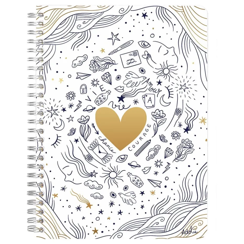 Clairefontaine Adolie – Notatbok Spiral A5 – Linjert