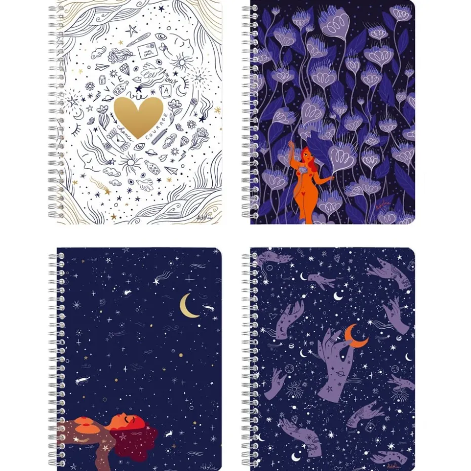 Clairefontaine Adolie – Notatbok Spiral A5 – Linjert
