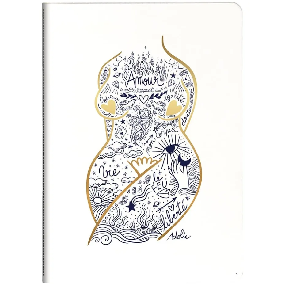 Clairefontaine Adolie – Notatbok Sydd A5 – Linjert