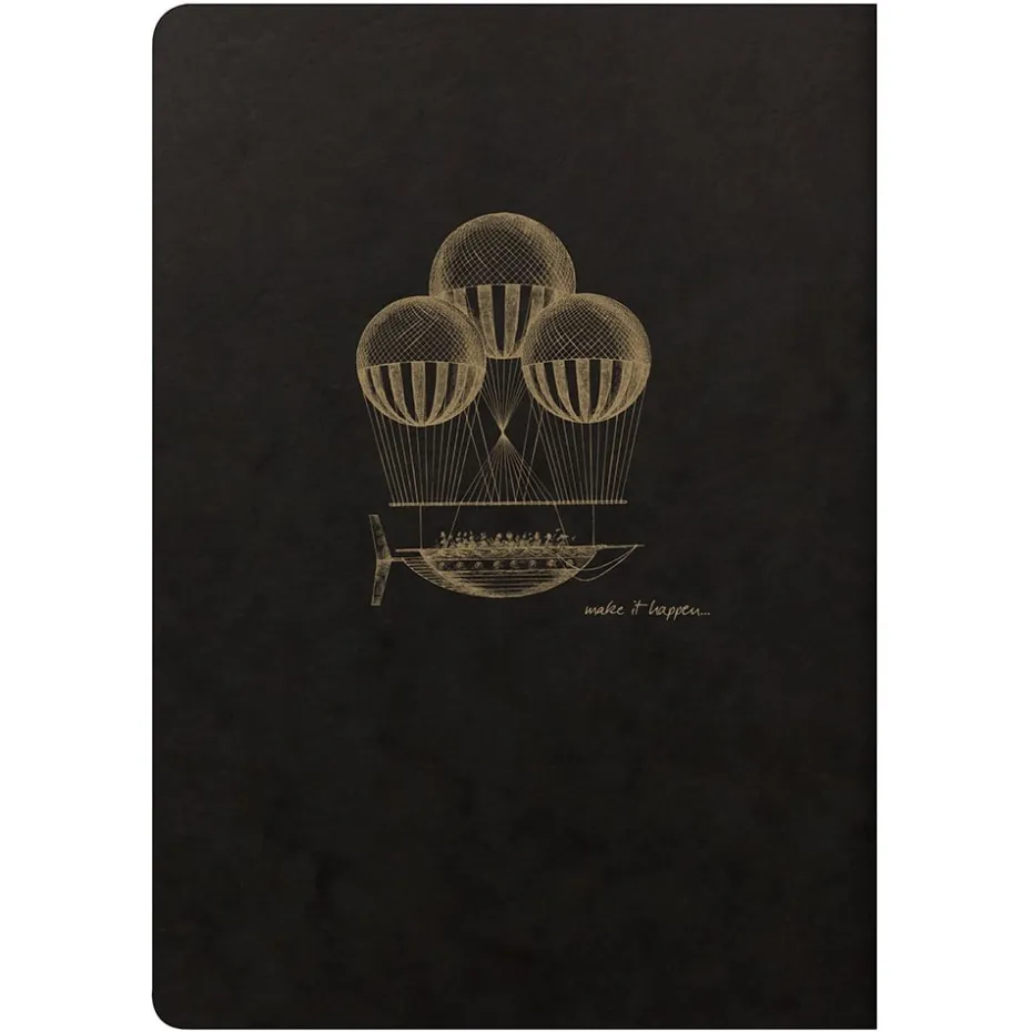 Clairefontaine Flying Spirit – Notatbok A5 – Linjer Sort