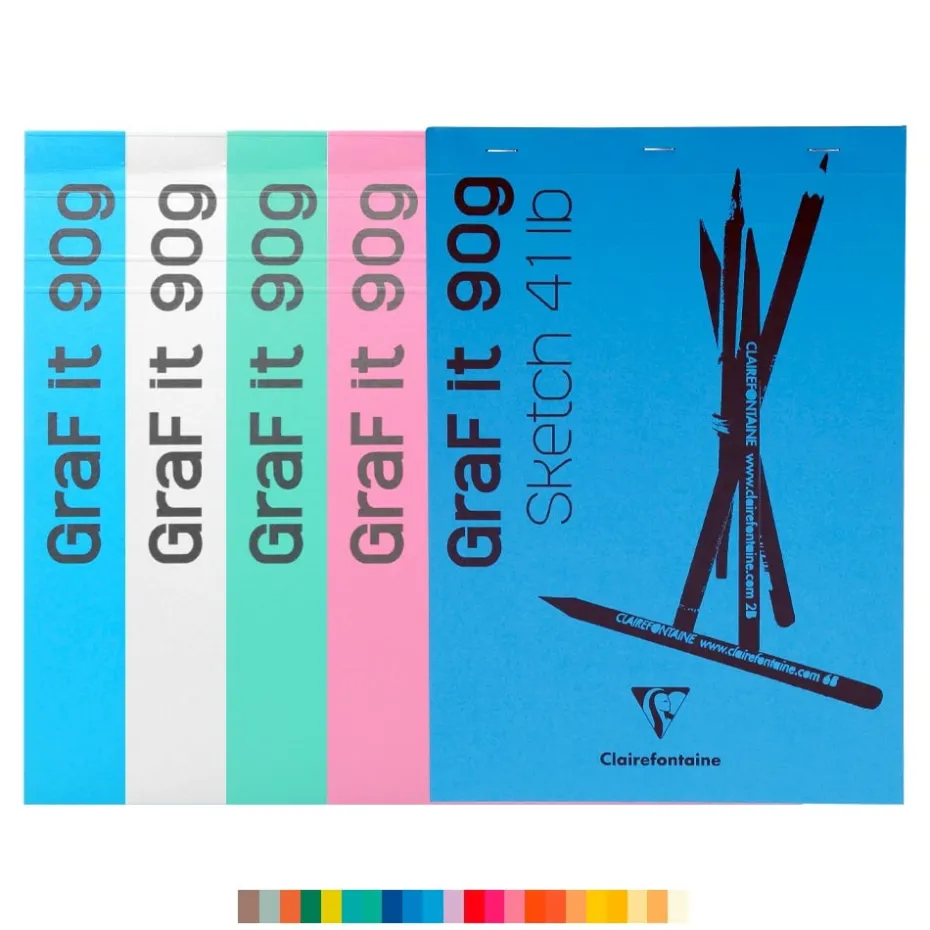 Clairefontaine GraF’it Sketch Skisseblokk – 90g 80 ark – A6