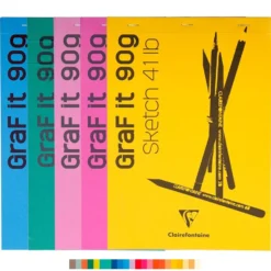 Clairefontaine GraF’it Sketch Skisseblokk – 90g 80 ark – A4