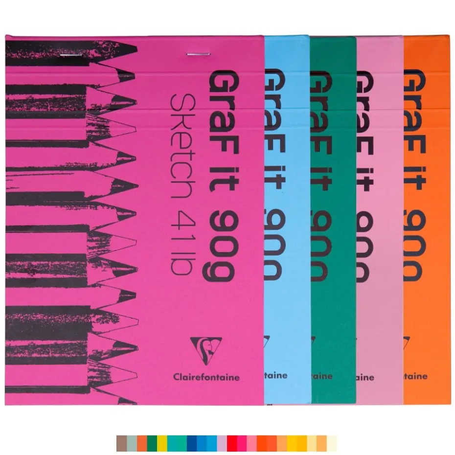 Clairefontaine GraF’it Sketch Skisseblokk – 90g 80 ark – A5