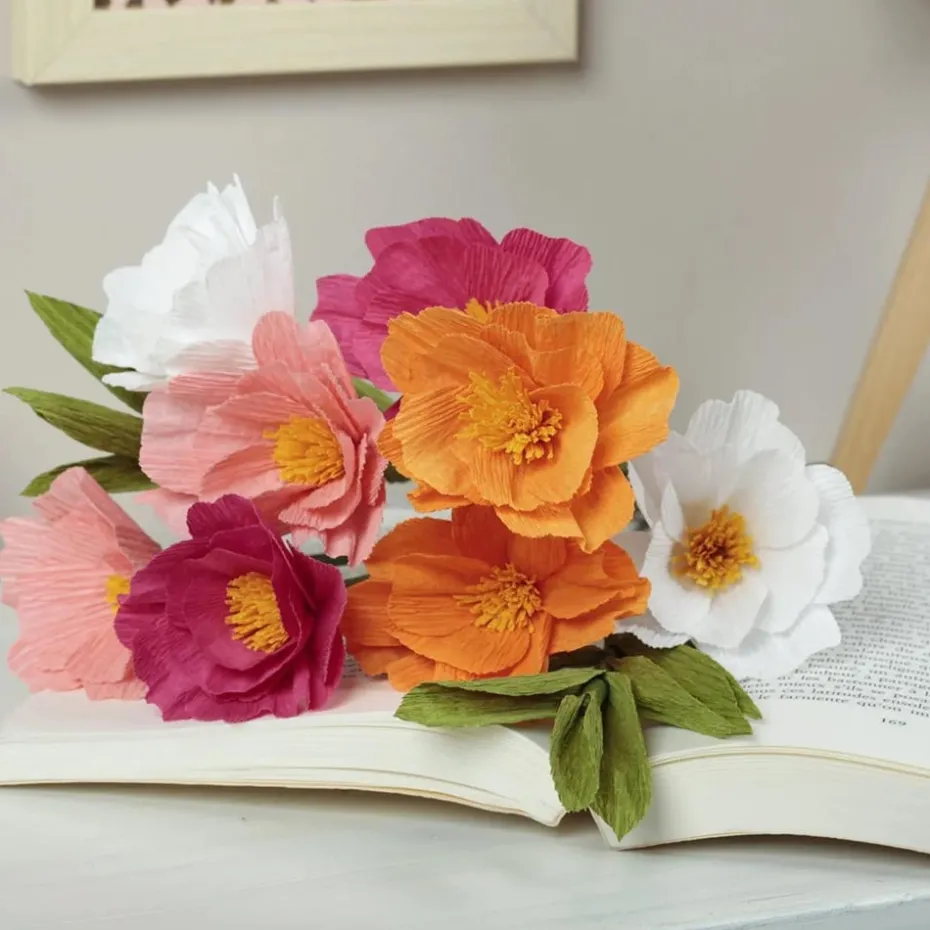 Clairefontaine Kreppapir Sett – Blomsterbukett