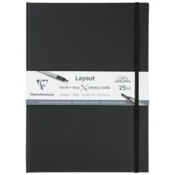 Clairefontaine Layout Double face bok – 25ark 220g – A4