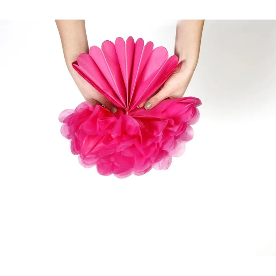 Clairefontaine Silkepapir Pomponger 3stk – Cyclamen