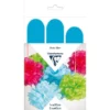 Clairefontaine Silkepapir Pomponger 3stk – Petrol blue
