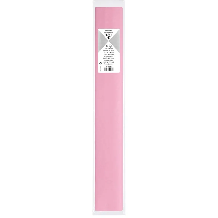 Clairefontaine Silkepapir 50x70cm 8ark – Rosa
