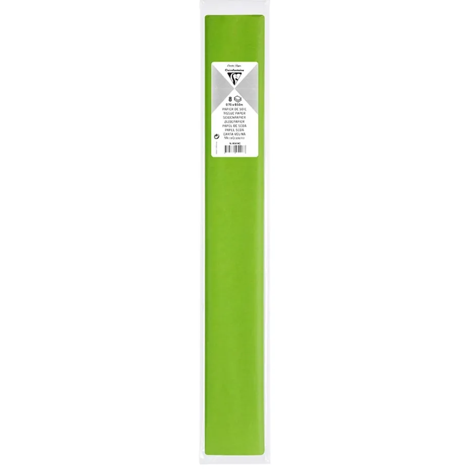 Clairefontaine Silkepapir 50x70cm 8ark – Eplegrønn
