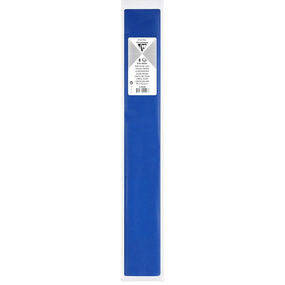 Clairefontaine Silkepapir 50x70cm 8ark – Mørk Blå