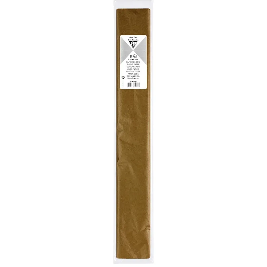 Clairefontaine Silkepapir 50x70cm 8ark – Gull