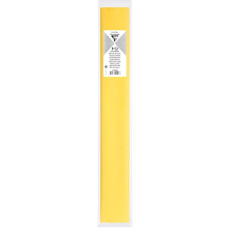 Clairefontaine Silkepapir 50x70cm 8ark – Sitrongul