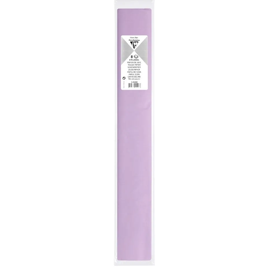 Clairefontaine Silkepapir 50x70cm 8ark – Lilla