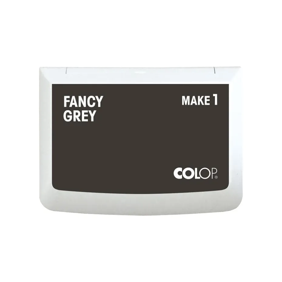 COLOP Make1 Stempelpute – 50x90mm – Fancy Grey (Sort)