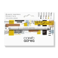 Copic Acrea Paint Marker – 0,8mm – Sett 6stk – Essential