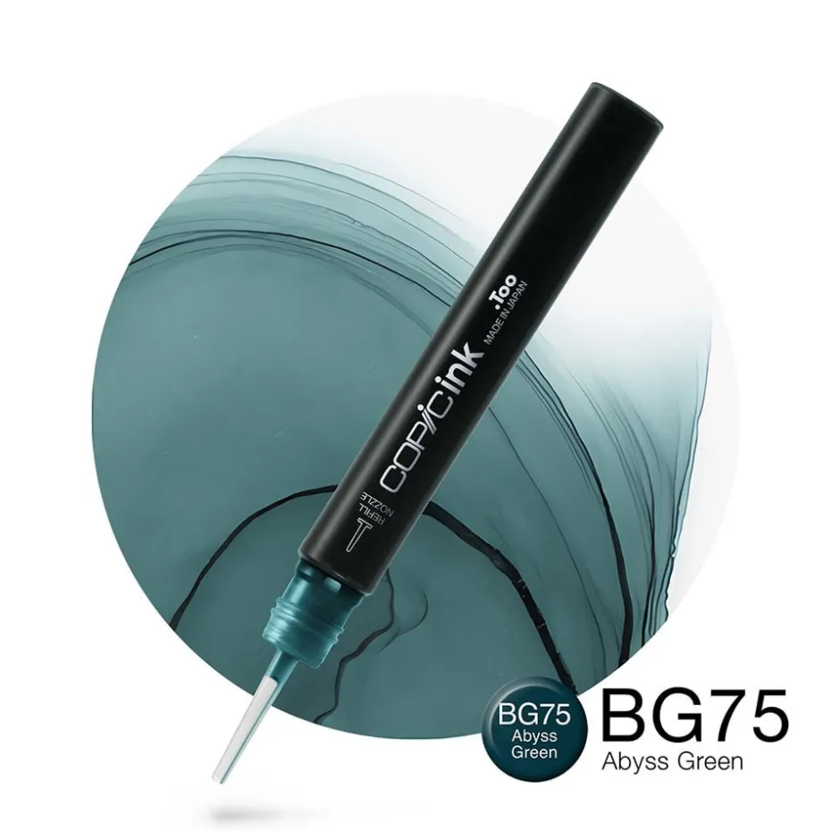 Copic Ink 12ml – BG75 Abyss Green