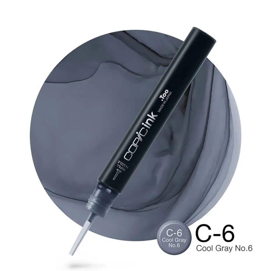 Copic Ink 12ml – C6 Cool Gray No.6