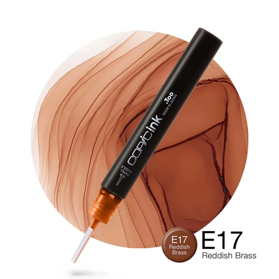 Copic Ink 12ml – E17 Reddish Brass