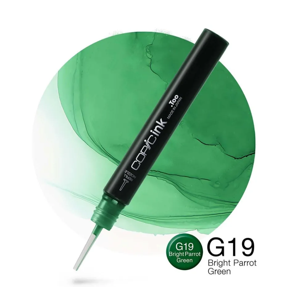 Copic Ink 12ml – G19 Bright Parrot Green
