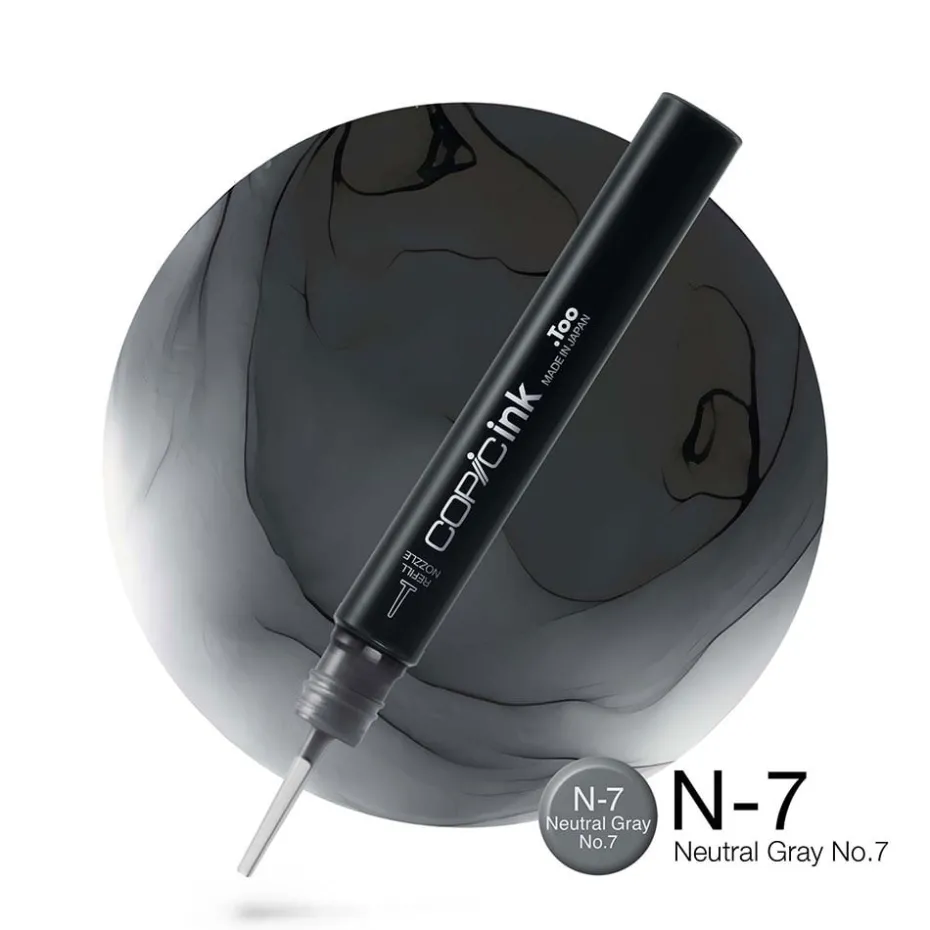 Copic Ink 12ml – N7 Neutral Gray No.7