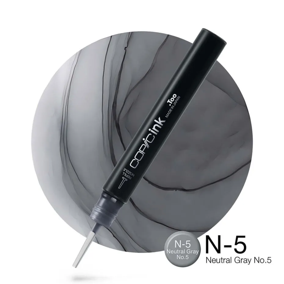 Copic Ink 12ml – N5 Neutral Gray No.5