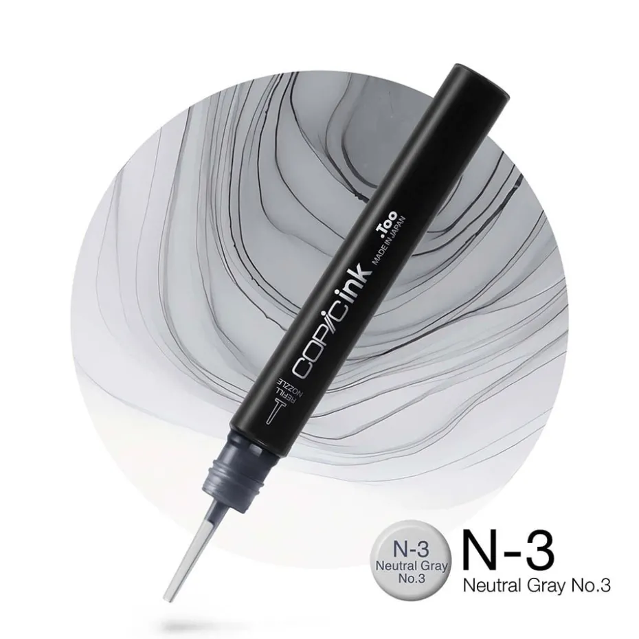 Copic Ink 12ml – N3 Neutral Gray No.3