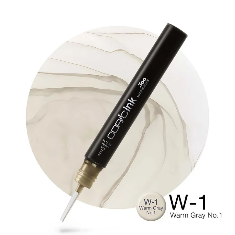 Copic Ink 12ml – W1 Warm Gray No.1