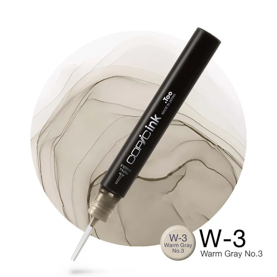 Copic Ink 12ml – W3 Warm Gray No.3
