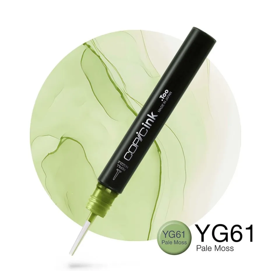 Copic Ink 12ml – YG61 Pale Moss
