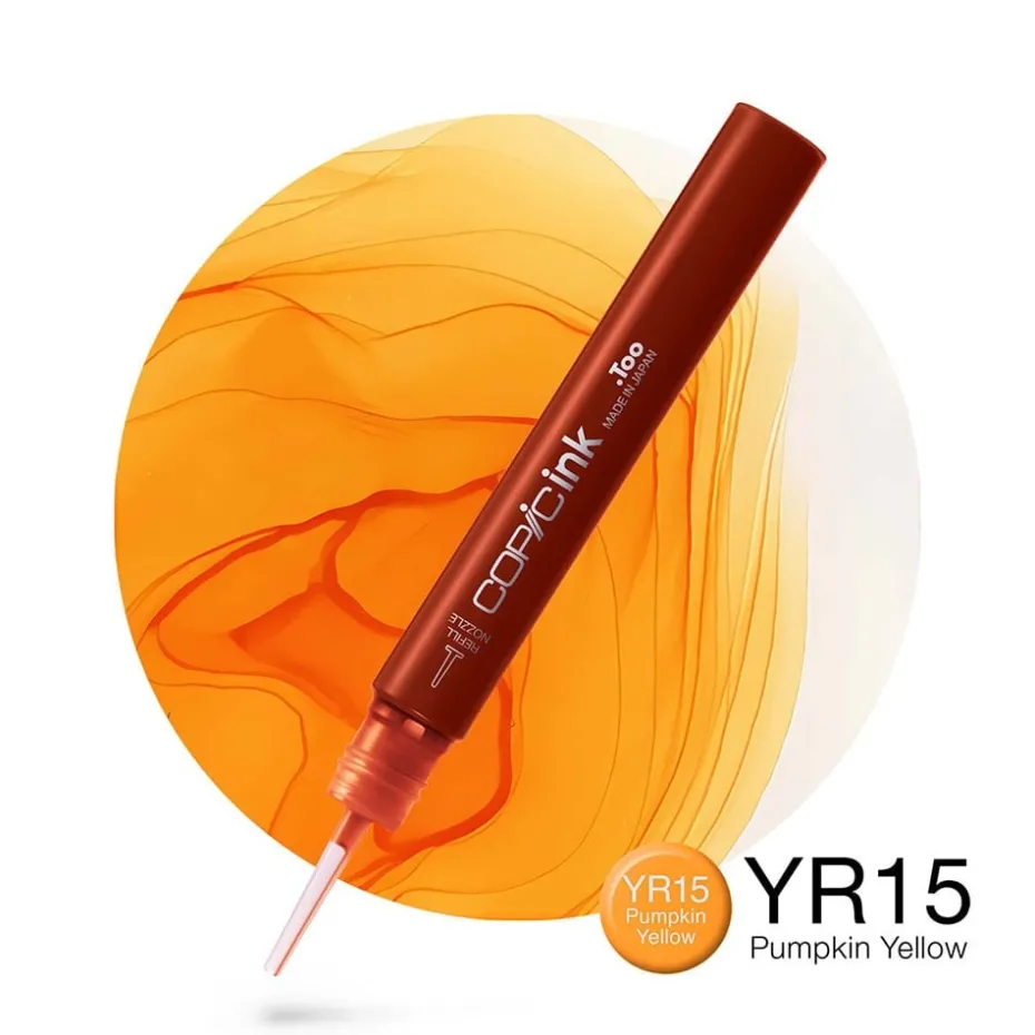 Copic Ink 12ml – YR15 Pumpkin Yellow