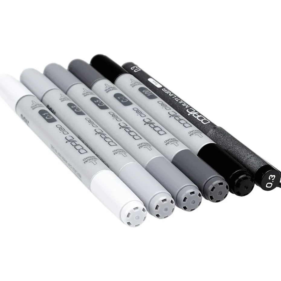 Copic Marker Ciao 5+1 Sett – Cool Grey Tones
