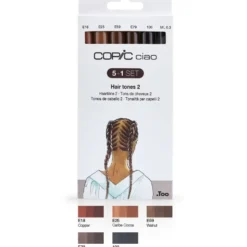 Copic Marker Ciao 5+1 Sett – Hair Tones 2