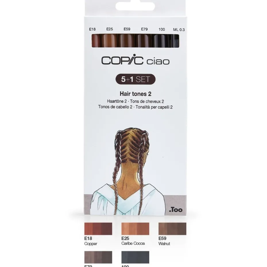 Copic Marker Ciao 5+1 Sett – Hair Tones 2