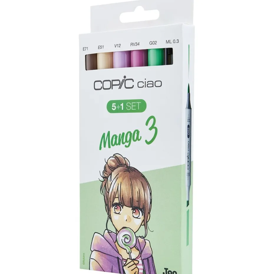 Copic Marker Ciao 5+1 Sett – Manga 3