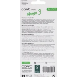 Copic Marker Ciao 5+1 Sett – Manga 3