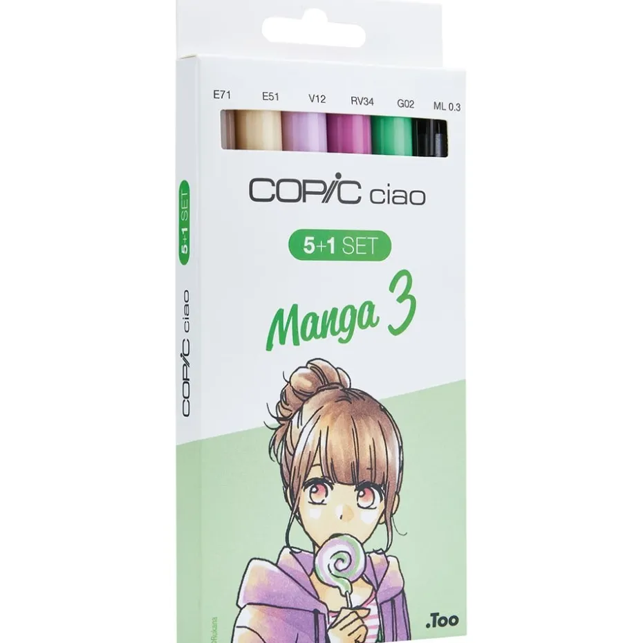 Copic Marker Ciao 5+1 Sett – Manga 3