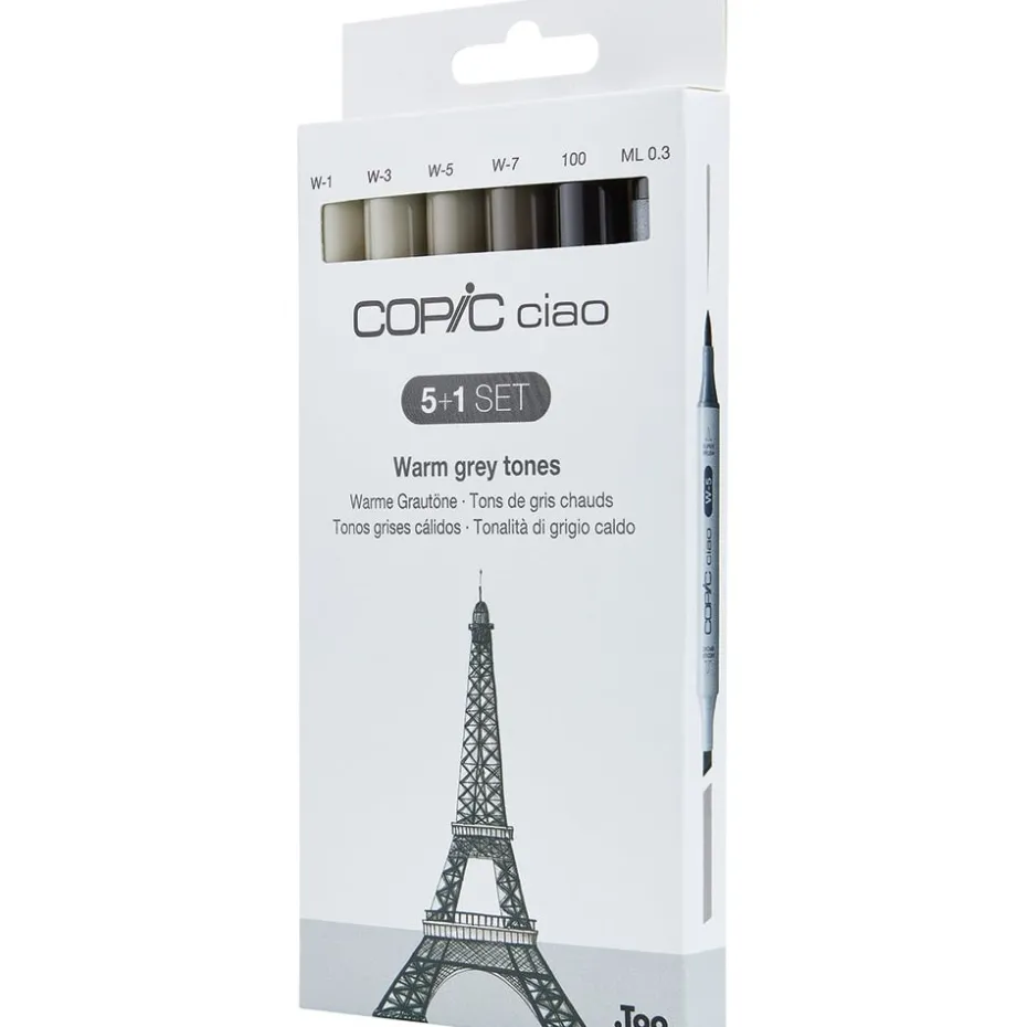 Copic Marker Ciao 5+1 Sett – Warm Grey Tones