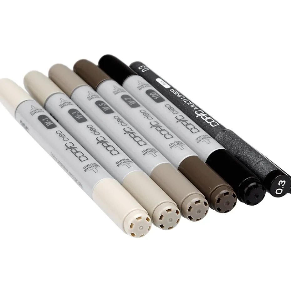 Copic Marker Ciao 5+1 Sett – Warm Grey Tones