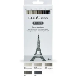 Copic Marker Ciao 5+1 Sett – Warm Grey Tones