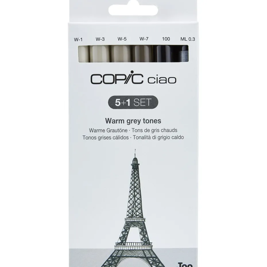 Copic Marker Ciao 5+1 Sett – Warm Grey Tones