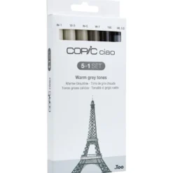 Copic Marker Ciao 5+1 Sett – Warm Grey Tones