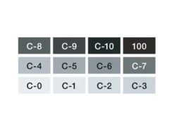 Copic Marker Classic Sett – 12stk – Grå Cool Grey