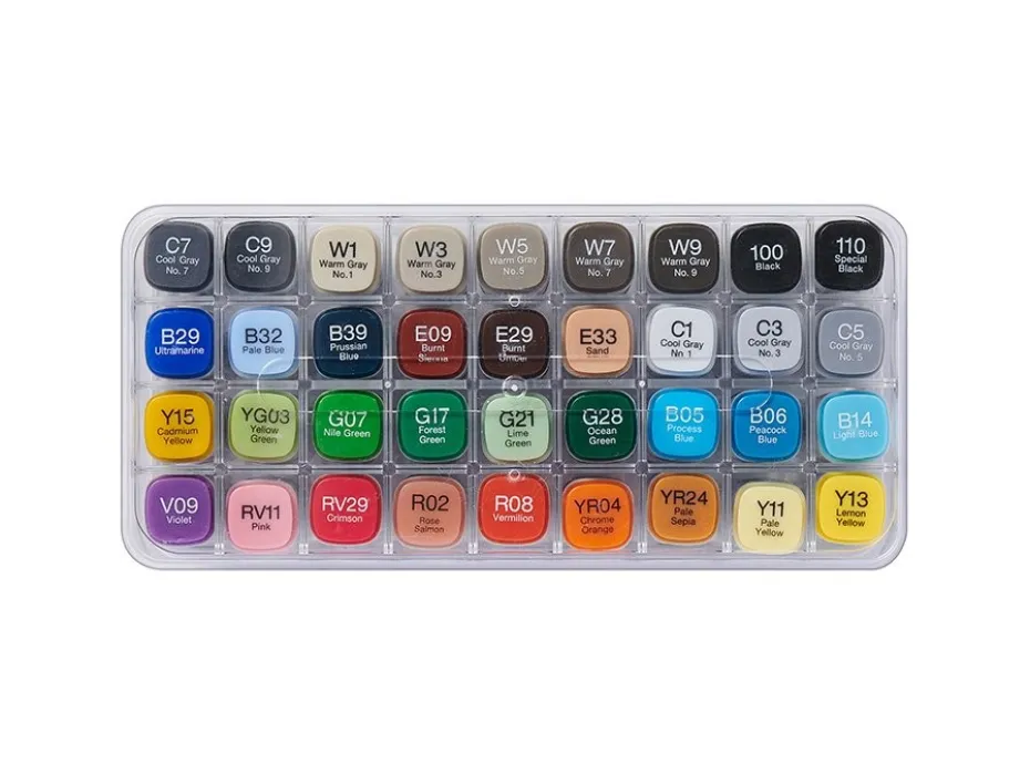 Copic Marker Classic Sett – 36stk – Basis