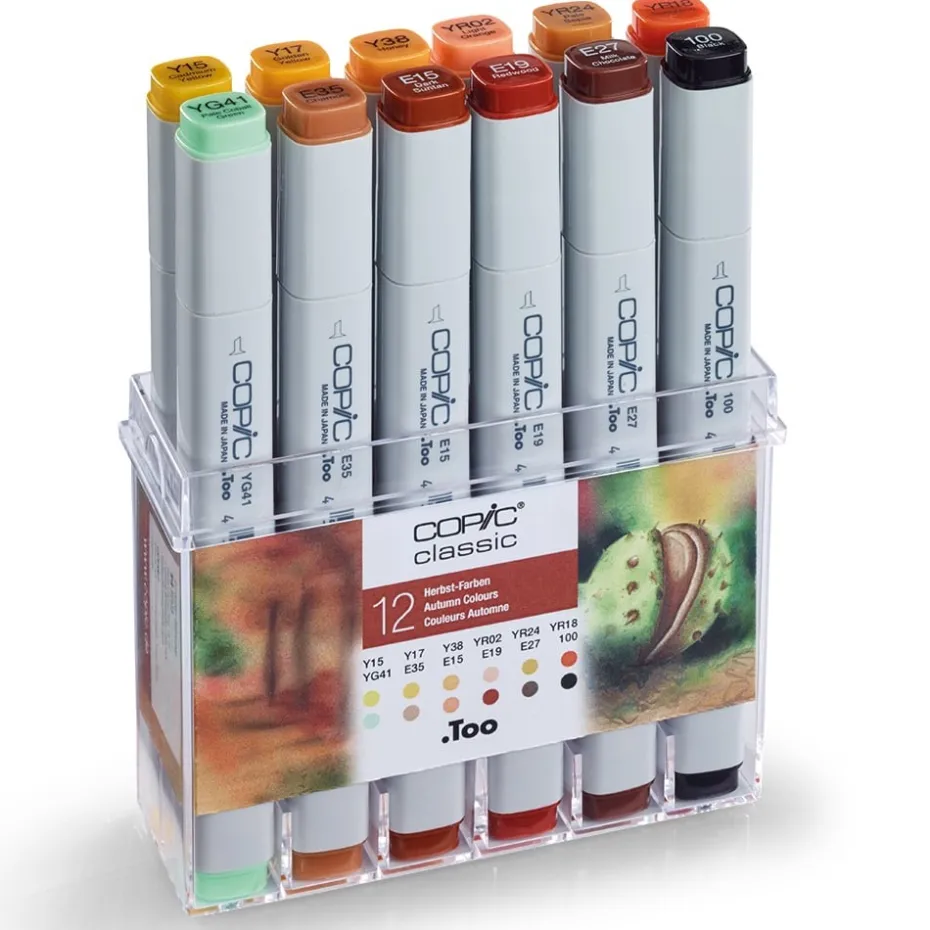 Copic Marker Classic Sett – 12stk – Autumn