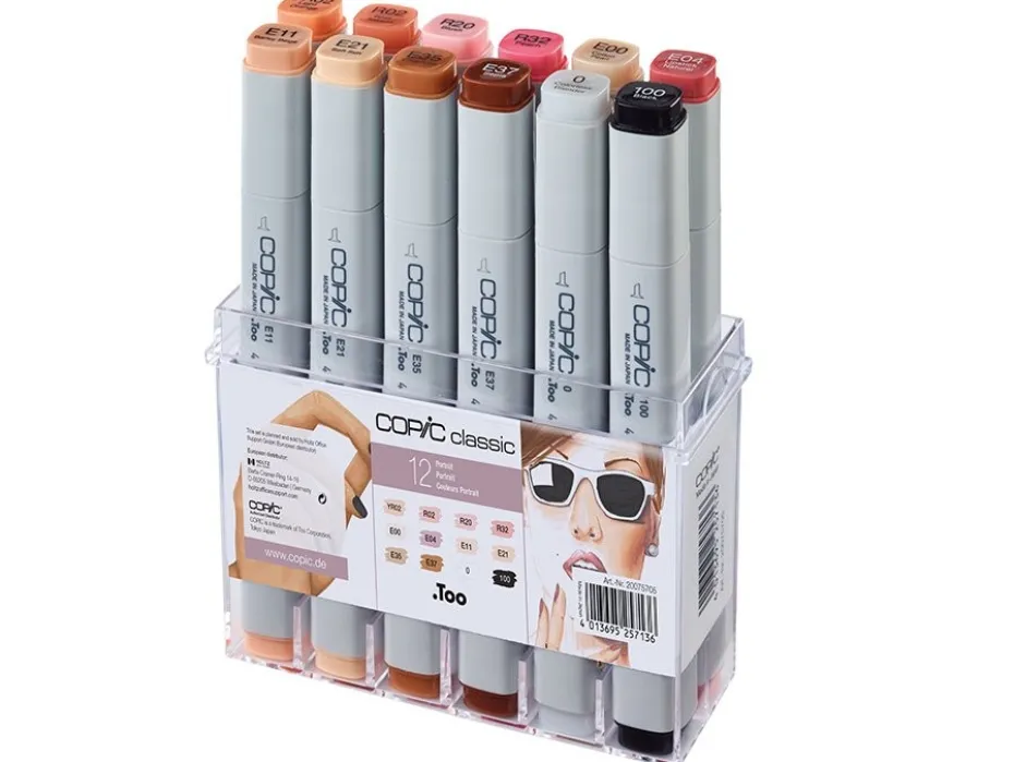 Copic Marker Classic Sett – 12stk – Hudfarger