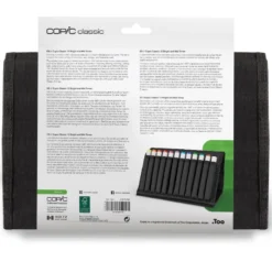 Copic Marker Classic Wallet Sett – 12stk Bright and Mid tone