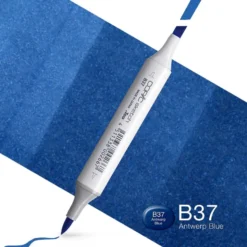 Copic Marker Sketch – B37 Antwerp Blue