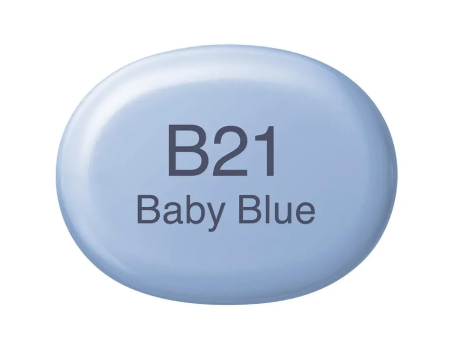 Copic Marker Sketch – B21 Baby blue